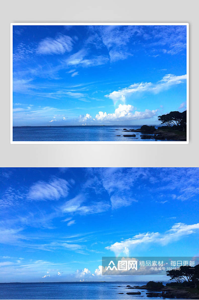 海浪图片蓝色大海摄影图素材