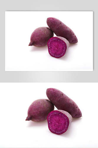 紫薯瓜果蔬菜白底蔬菜高清图片