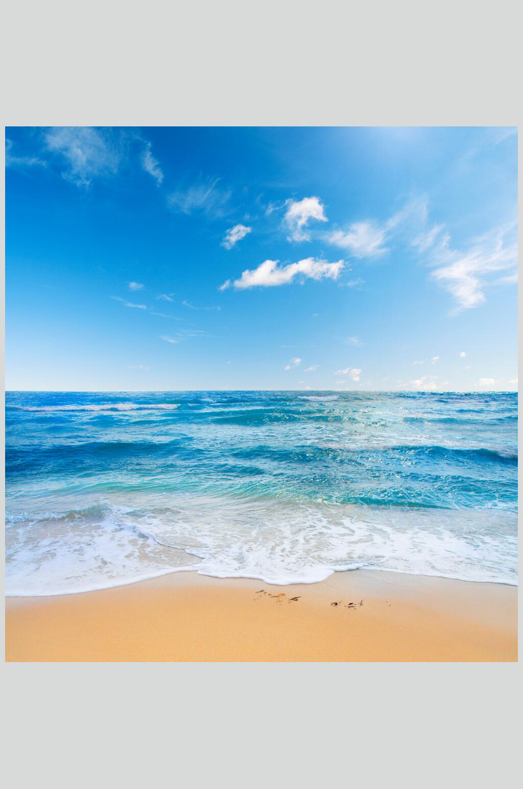 海浪图片沙滩大海摄影图素材
