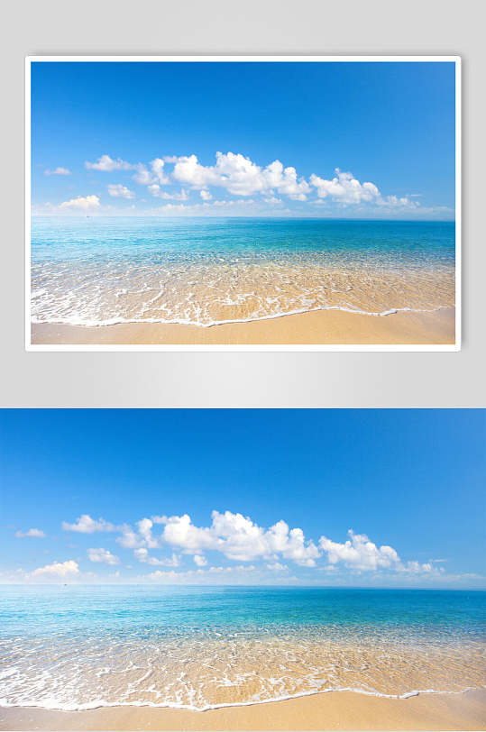海浪图片沙滩大海摄影图