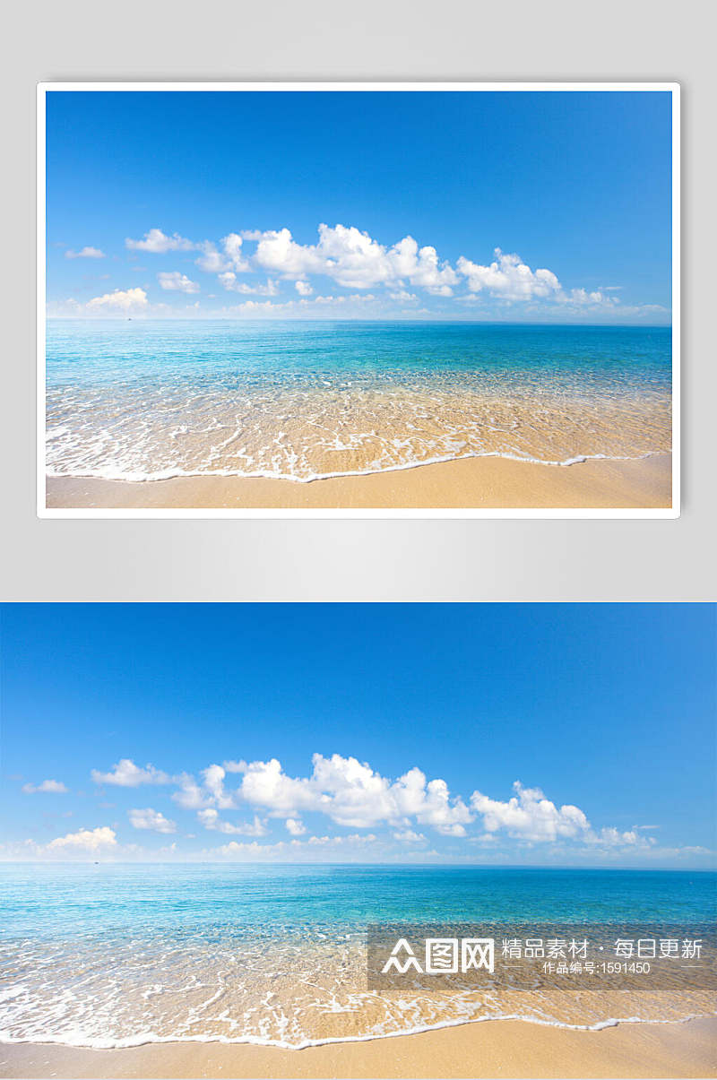 海浪图片沙滩大海摄影图素材