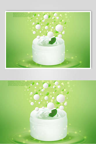 绿色基因水分子创意海报