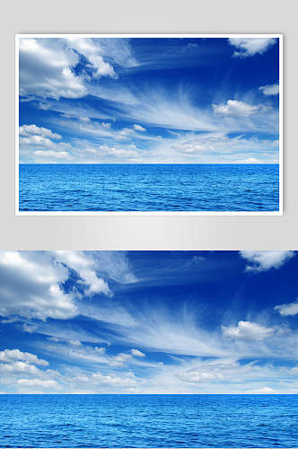 海浪图片唯美天空摄影图