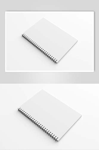 白色带圈笔记本VI样机