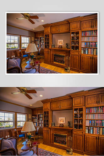 书房实木家具图片