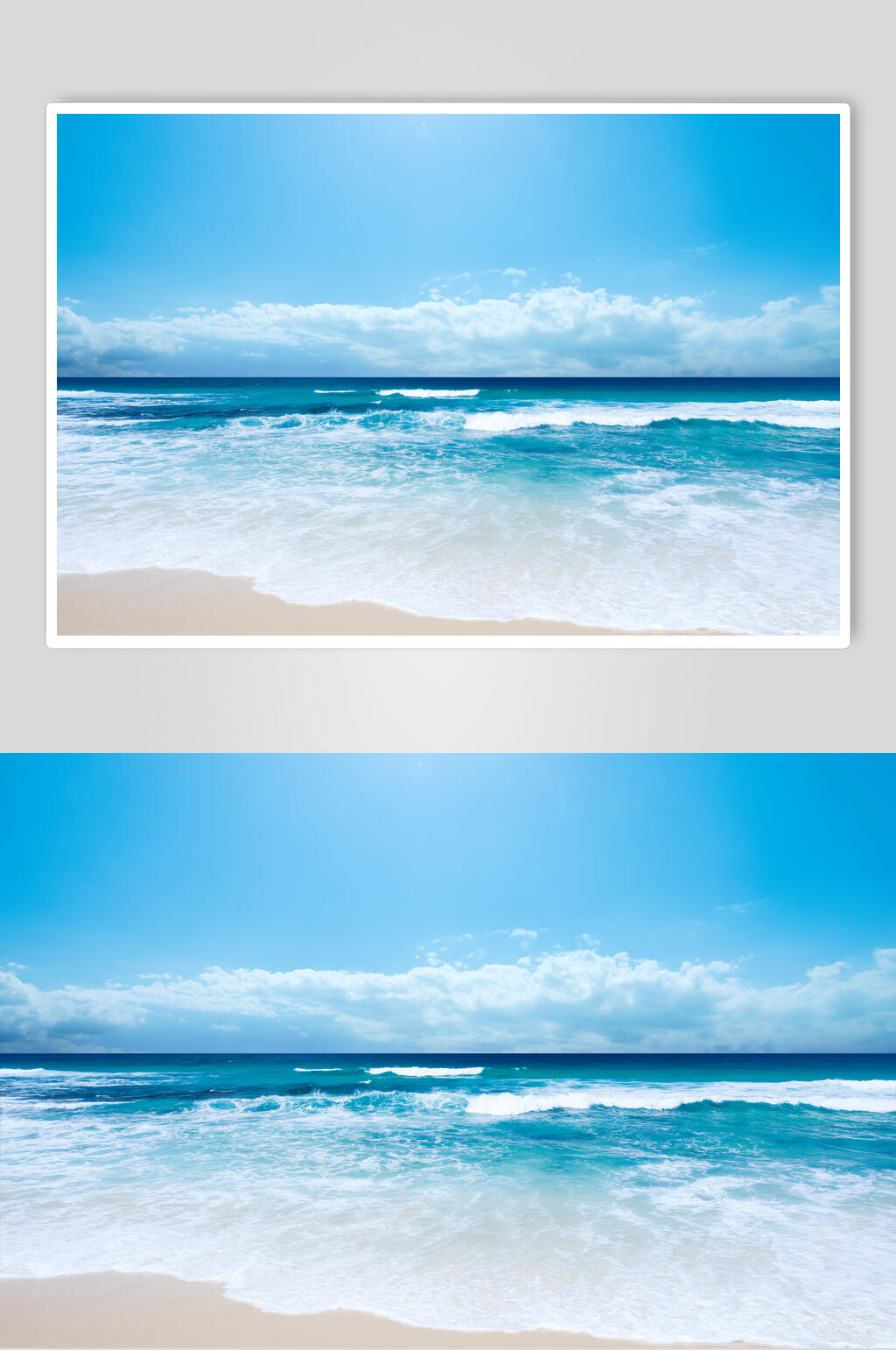 沙滩海浪高清图片素材