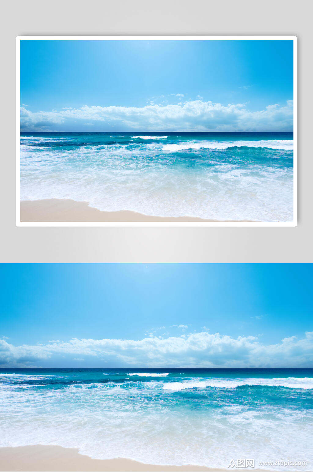 沙滩海浪高清图片模板下载-编号1587268-众图网