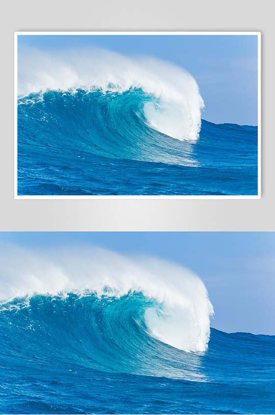 蓝色海浪高清图片