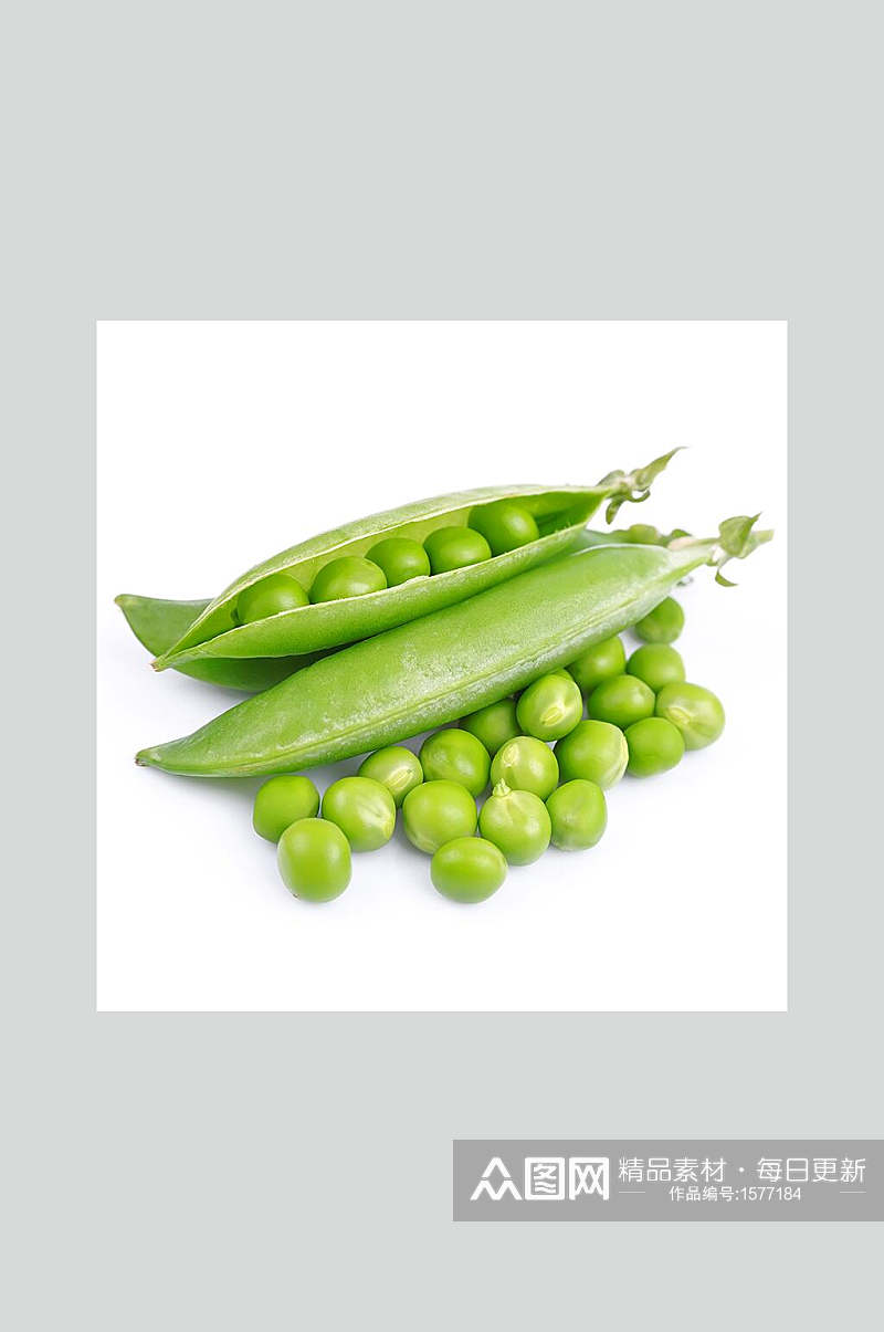 新鲜蔬菜豌豆美食摄影图素材