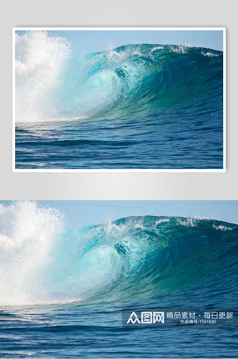 海浪图片巨浪滔天摄影图素材