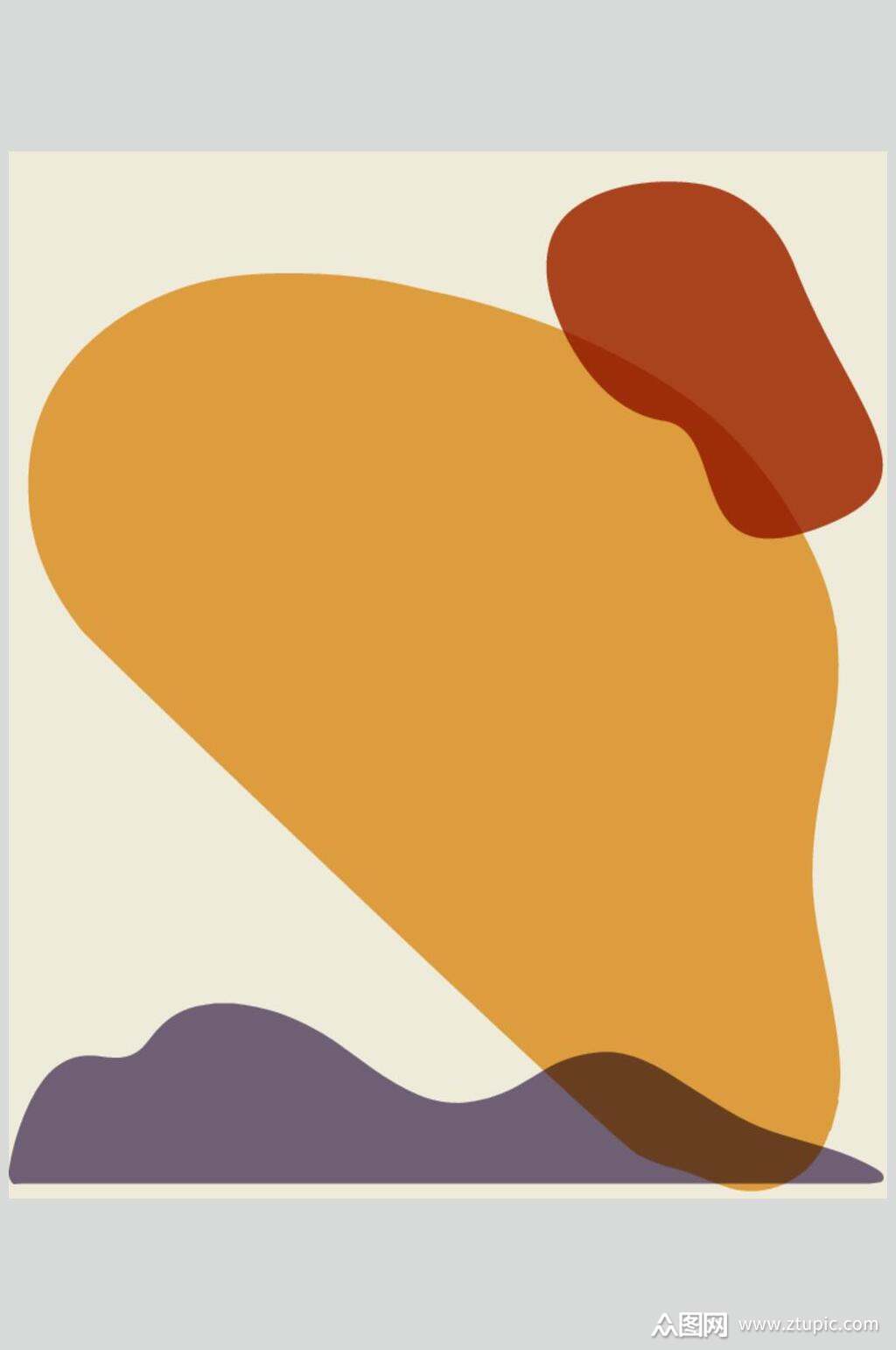 抽象插画装饰元素素材