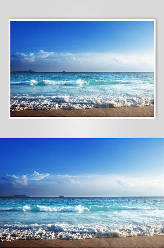 海浪图片大海沙滩摄影图