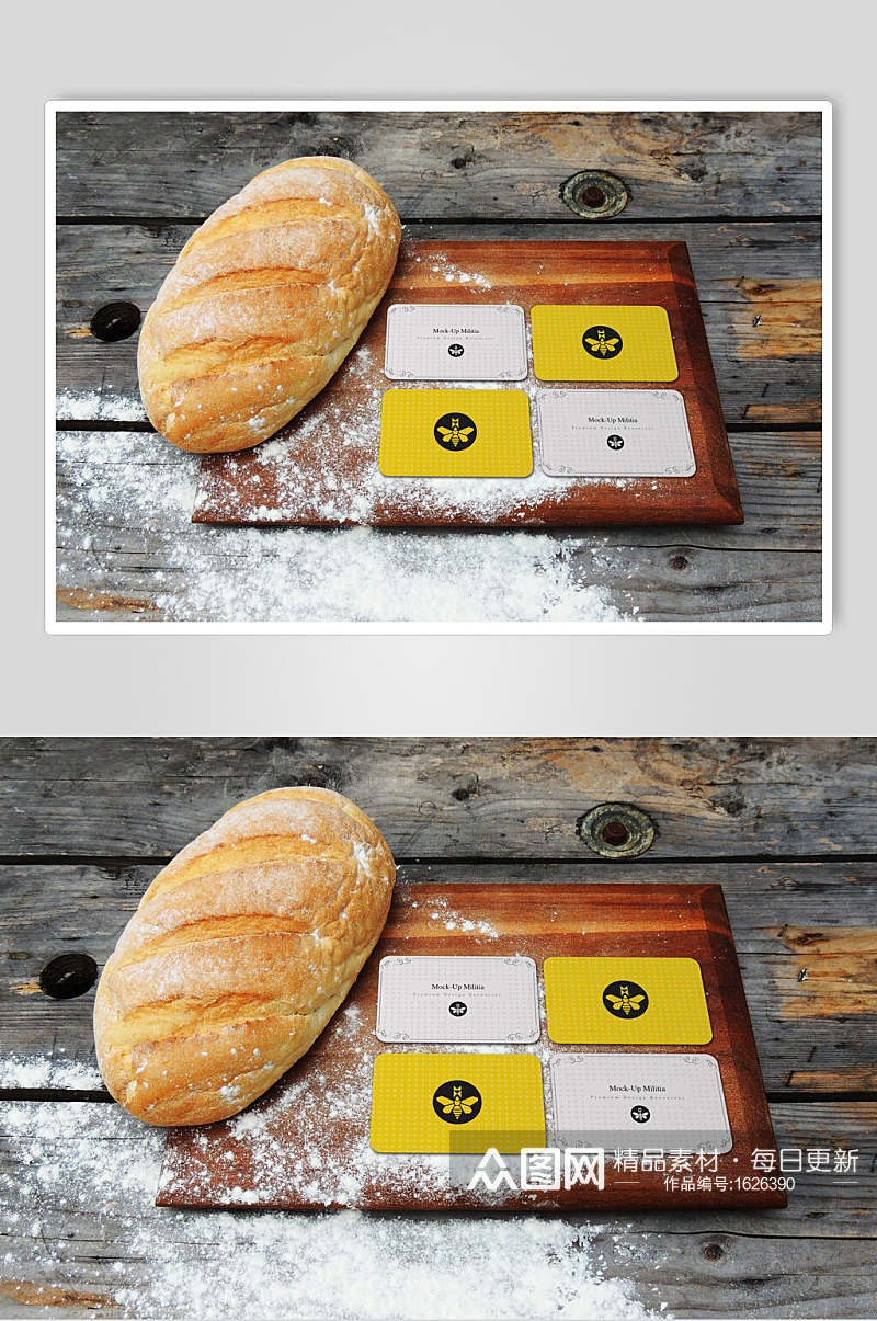 欧式面包整套VI样机效果图素材