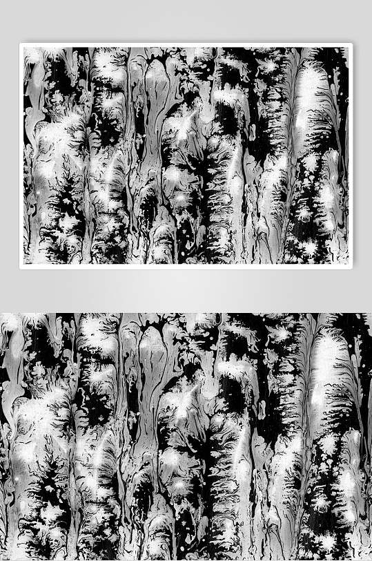 黑白树状大理石油漆纹理高清图片