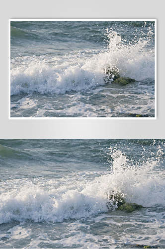 海浪图片大海海浪摄影图