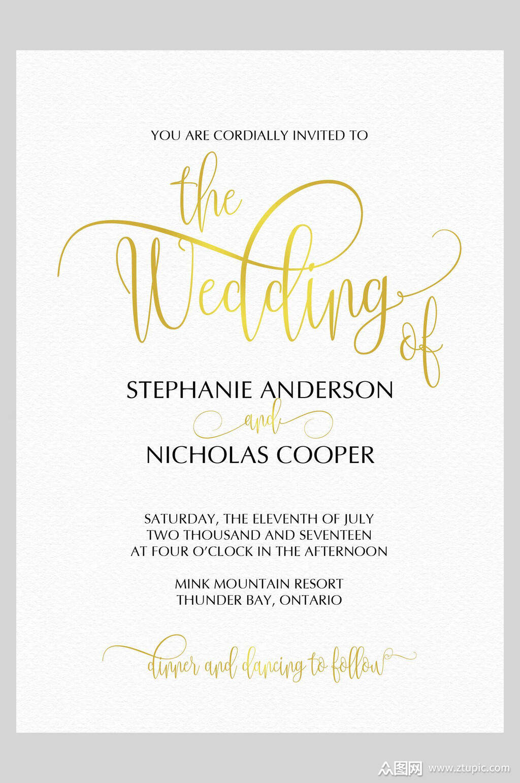 英文邀请函设计海报模板下载-编号1567470-众图网