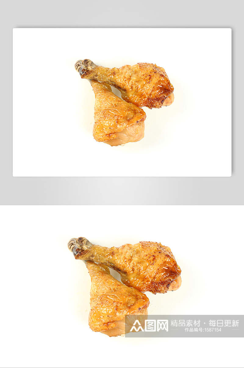 炸鸡腿炸鸡烤鸡白底高清图片素材