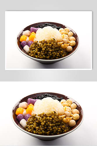 红豆芋圆甜品高清甜品甜品摄影图