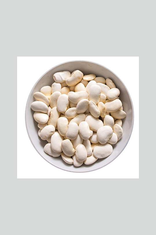 碗装真实杂粮白玉豆摄影图