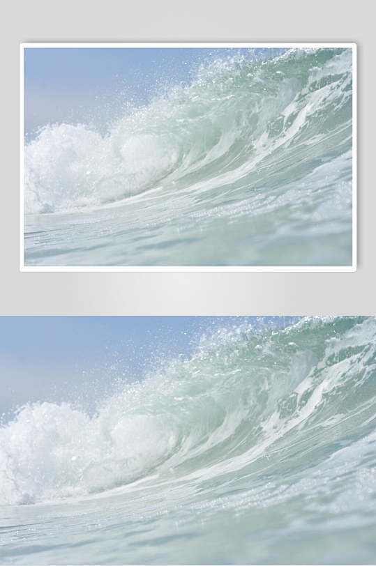 白色大海海浪图片