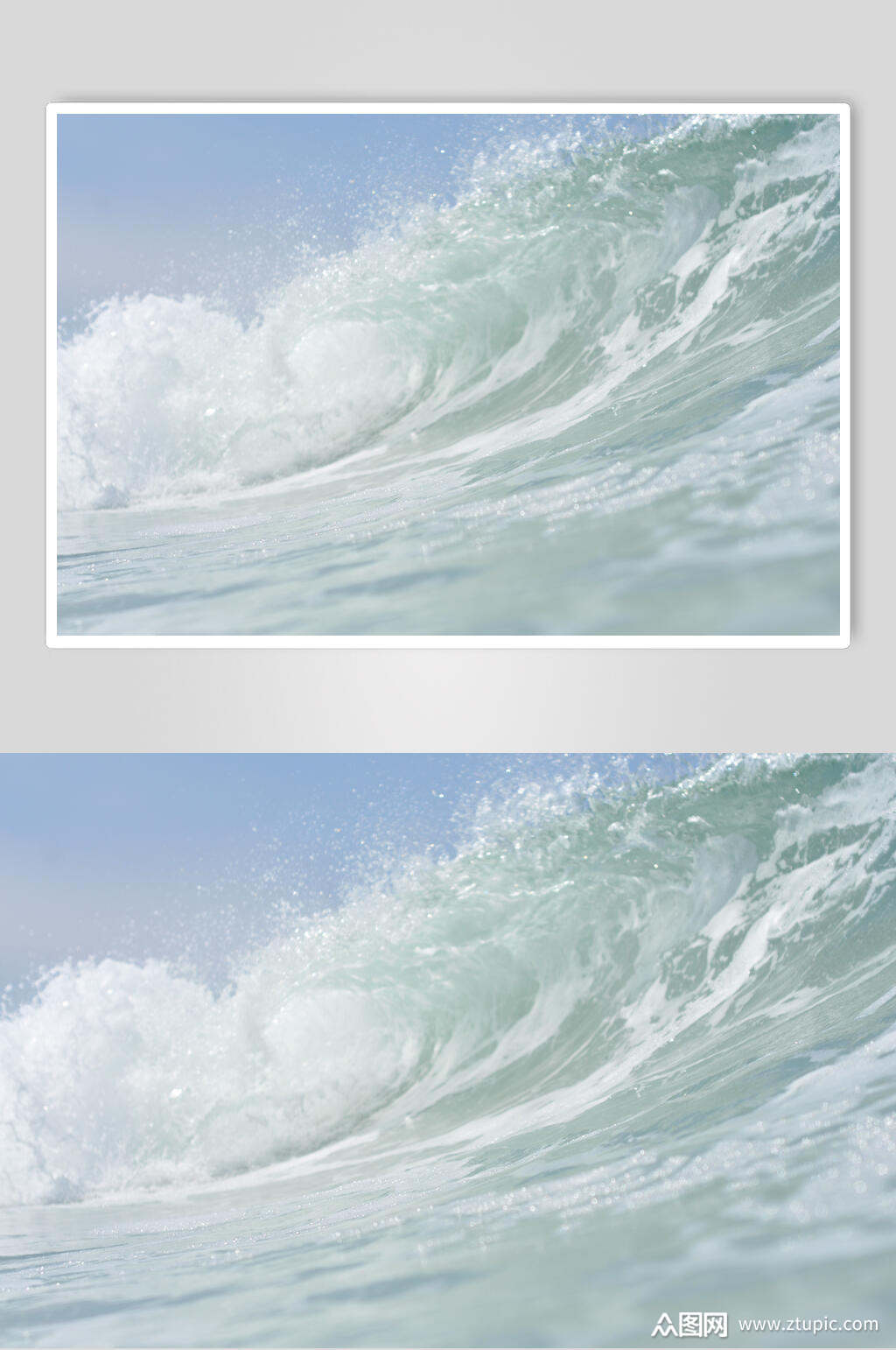 白色大海海浪图片