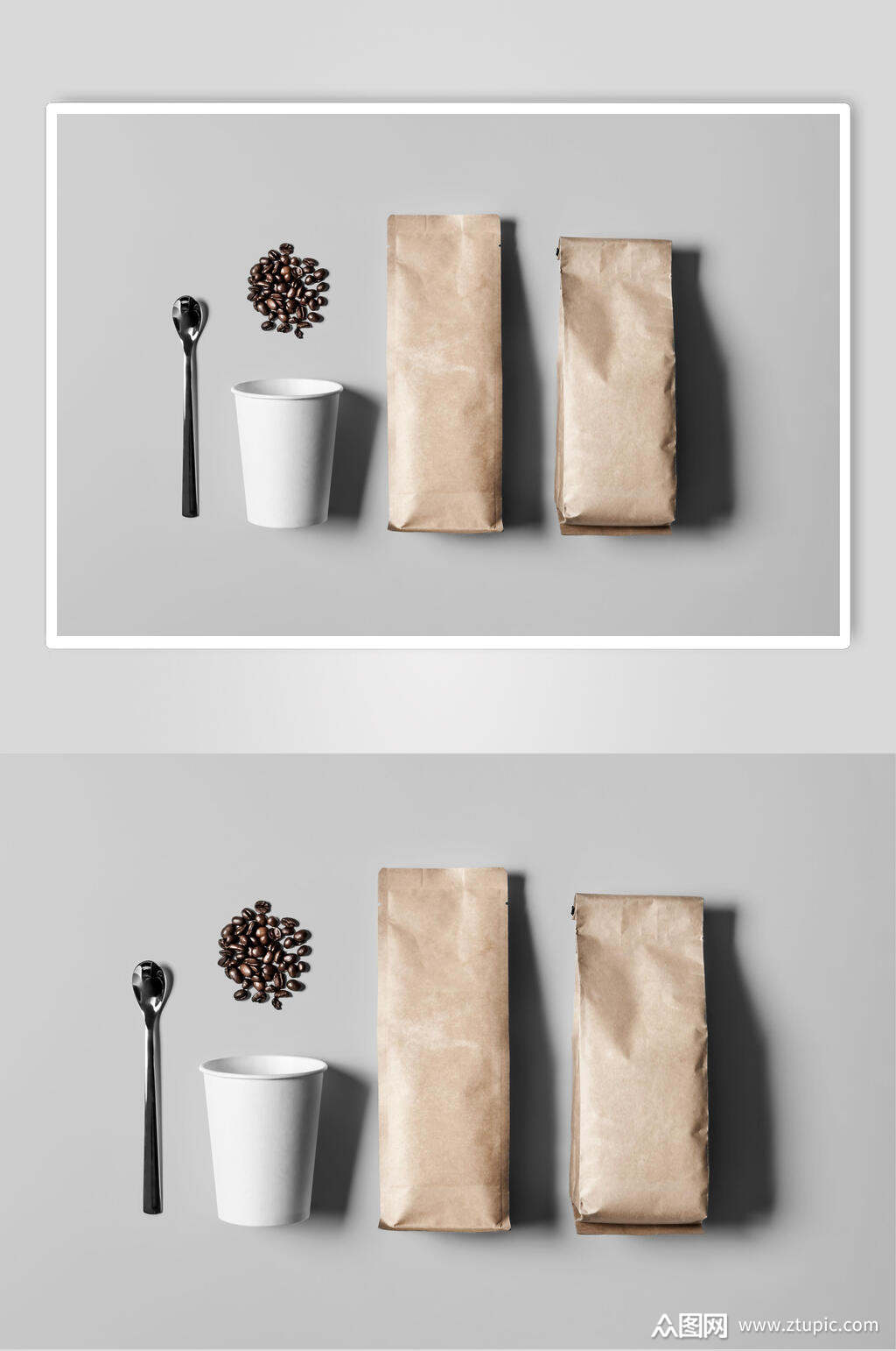 咖啡袋子整体vi样机素材