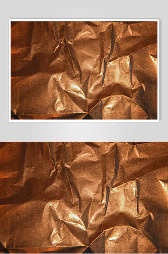褶皱铜色金箔纸材质贴图高清图片