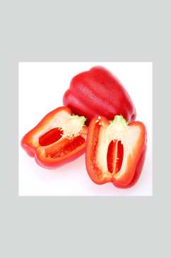 新鲜蔬菜红甜椒美食摄影图