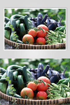 新鲜果蔬西红柿特写高清图片