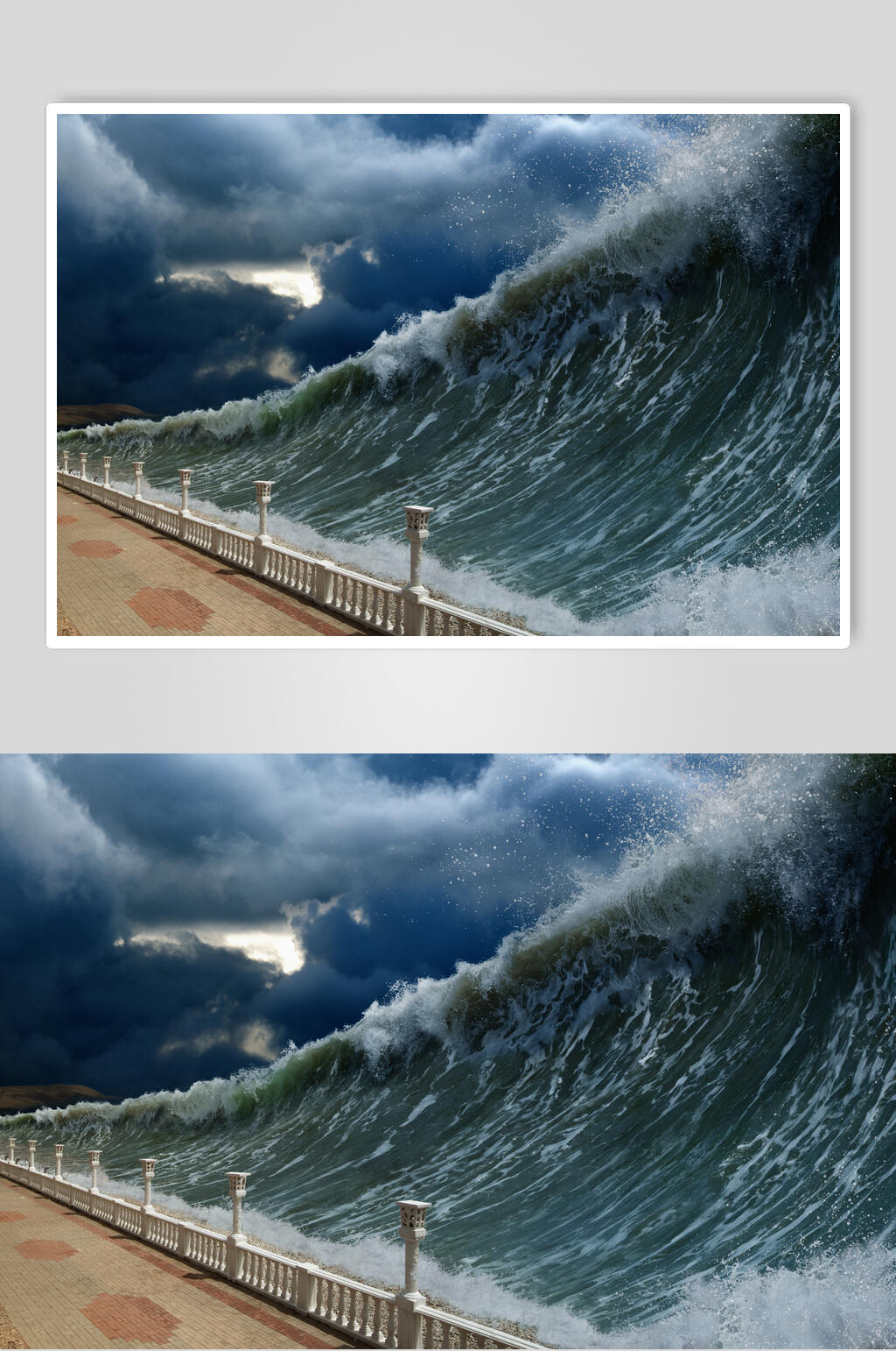 暴风雨海浪图片素材
