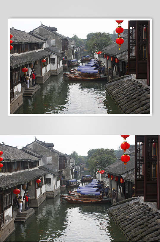 苏州古镇河流高清图片