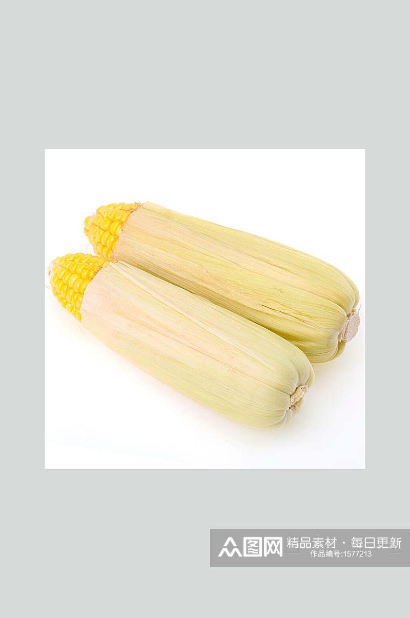 新鲜蔬菜甜玉米美食摄影图素材