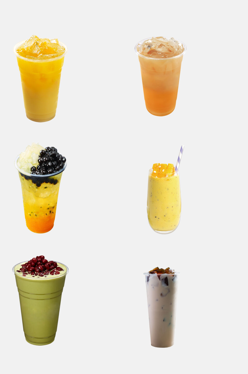 夏季奶茶店飲品元素素材