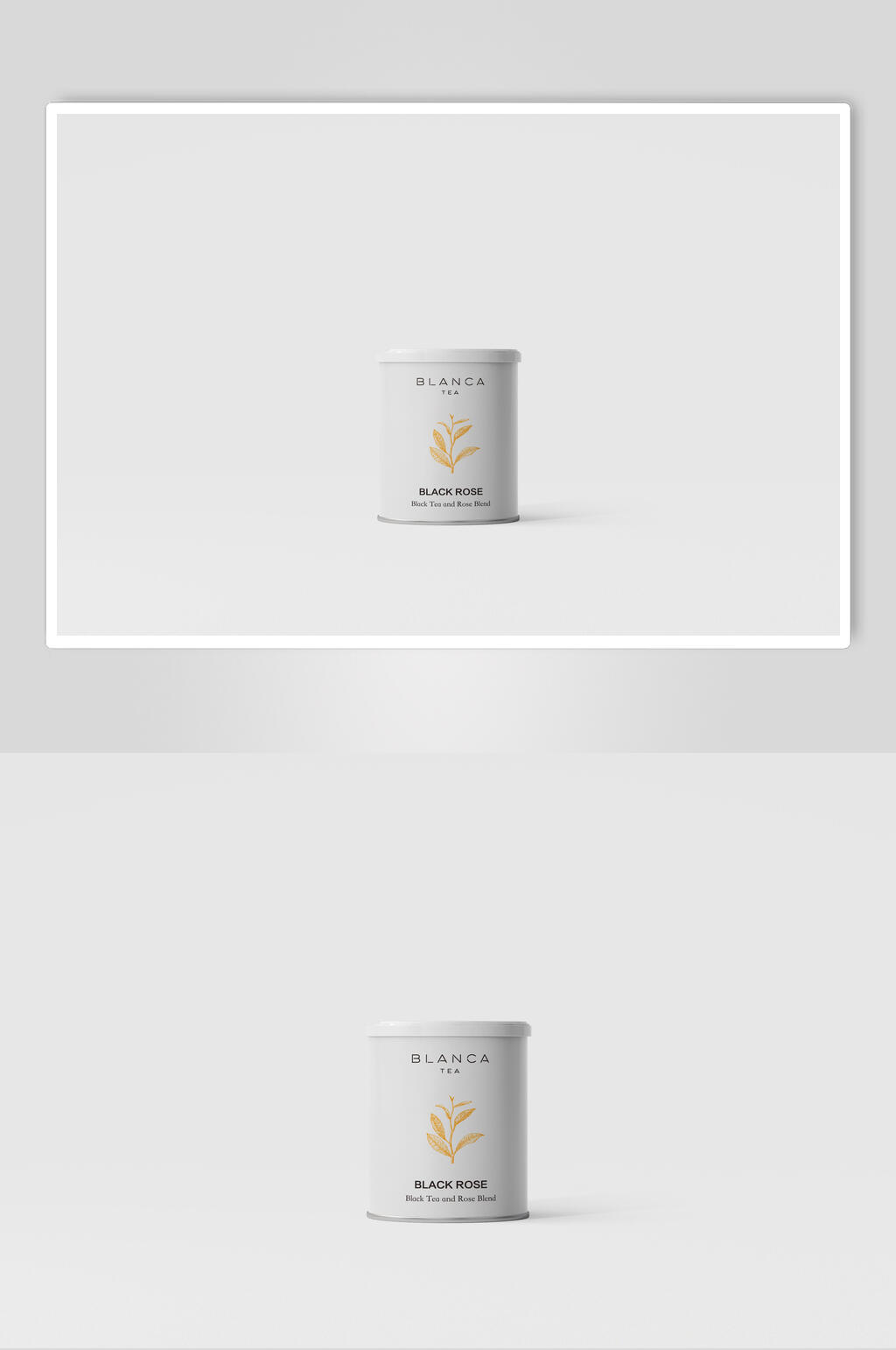 简约茶叶贴图包装LOGO展示样机素材