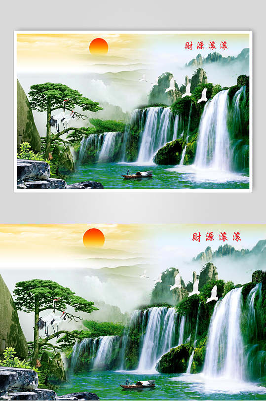 桂林山水日出海报