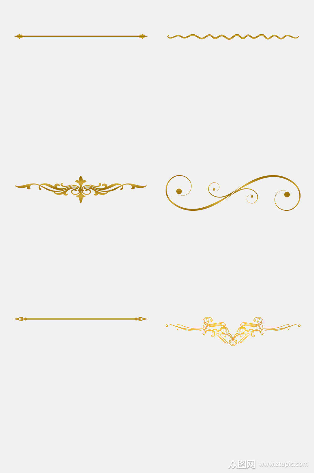 淡雅欧式花纹边框免抠元素素材模板下载-编号1724325-众图网