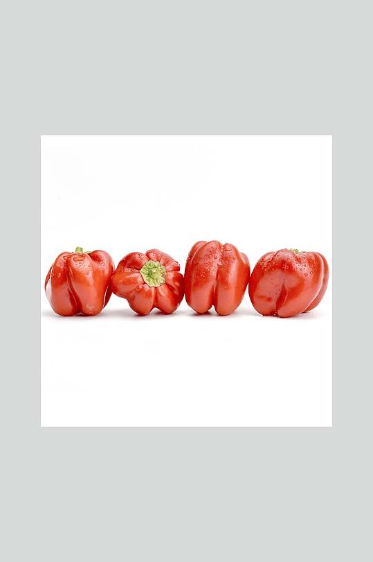 红色四个番茄椒摄影图