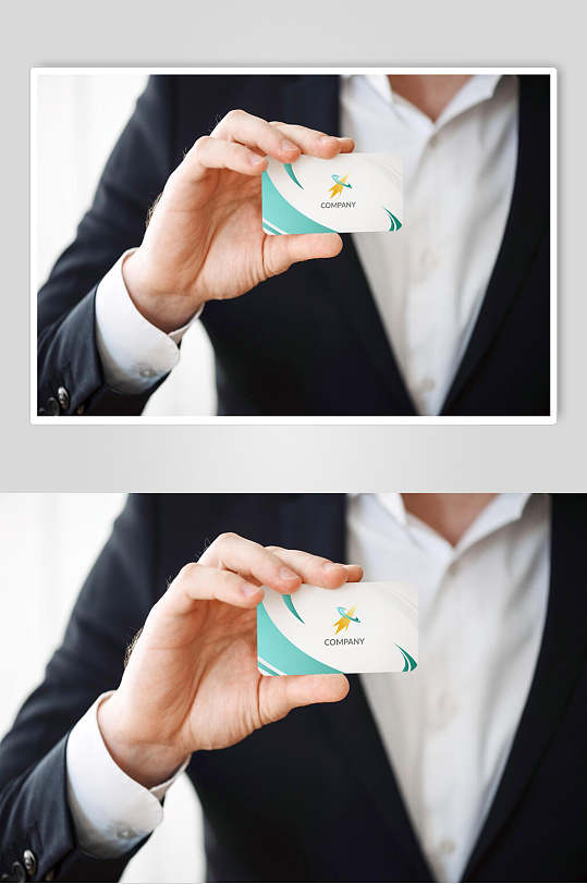 清新名片样机贴图-众图网