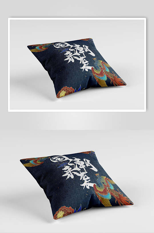 国潮文创抱枕样机效果图