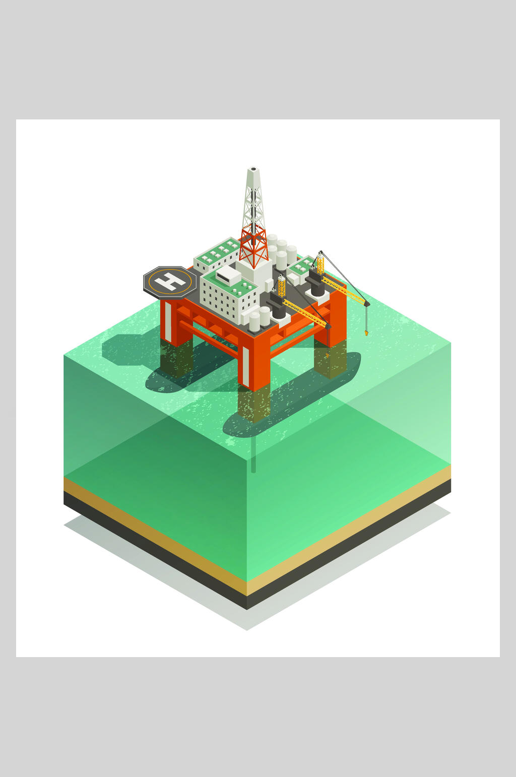扁平化商业基建插画素材素材
