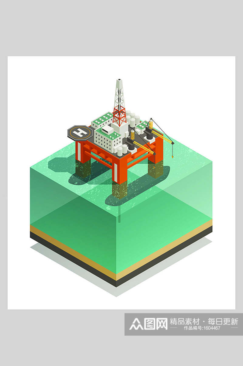 扁平化商业基建插画素材素材