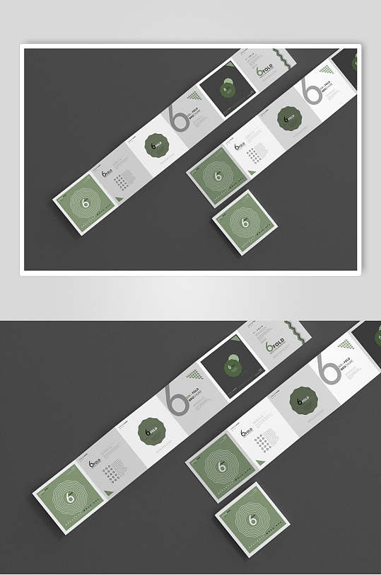 企业宣传折页样机效果图-众图网