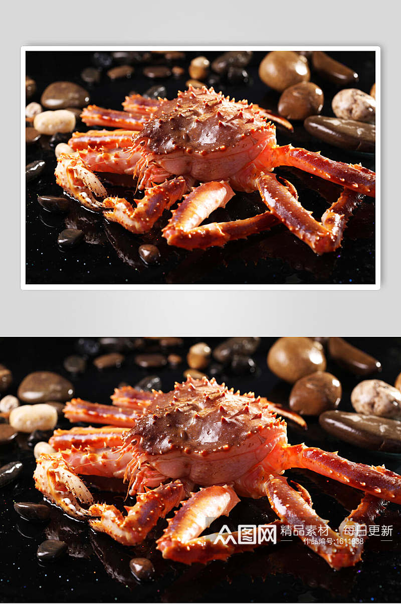 帝王蟹高端美食摄影图素材