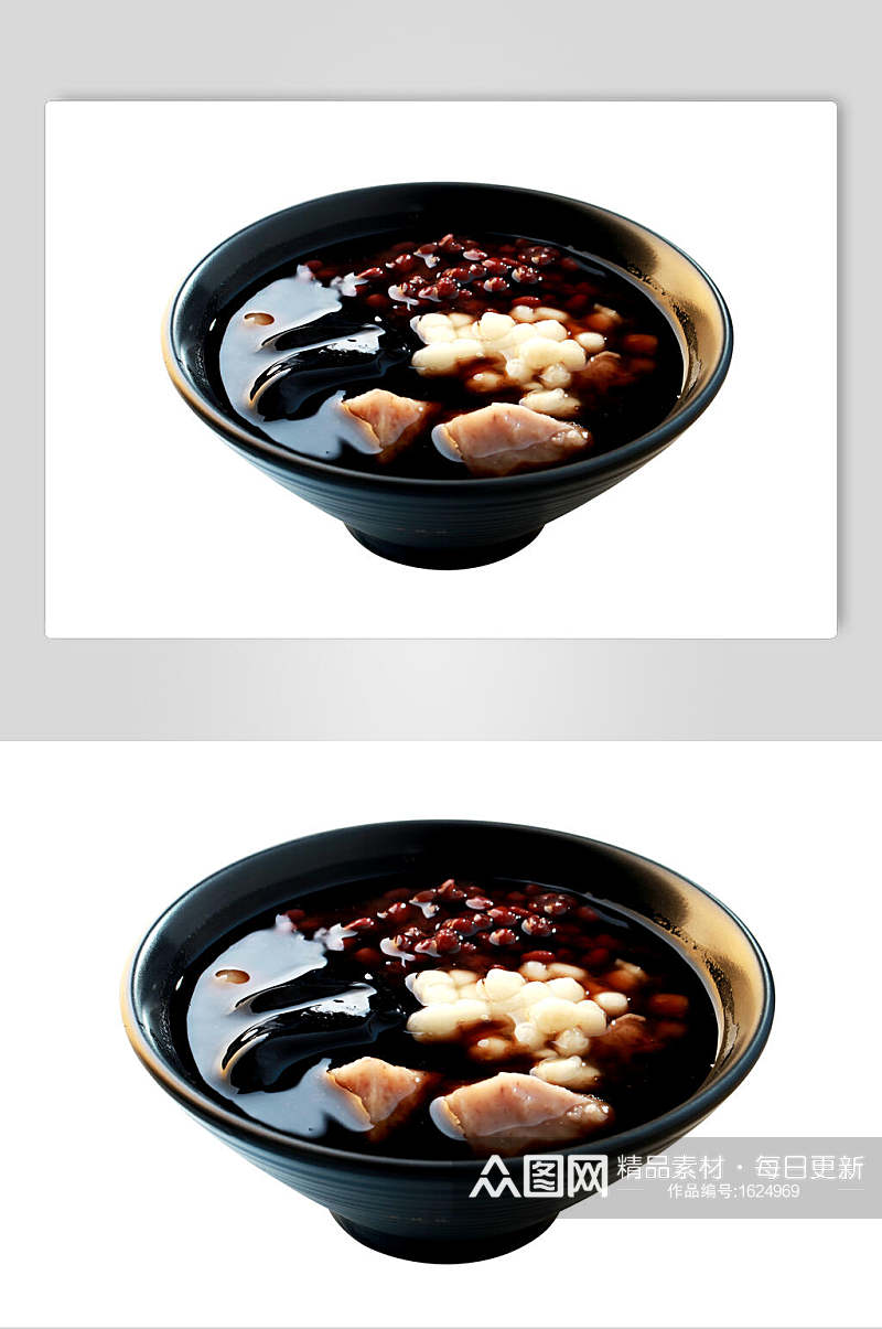 红豆香芋汤圆烧仙草高清图片素材