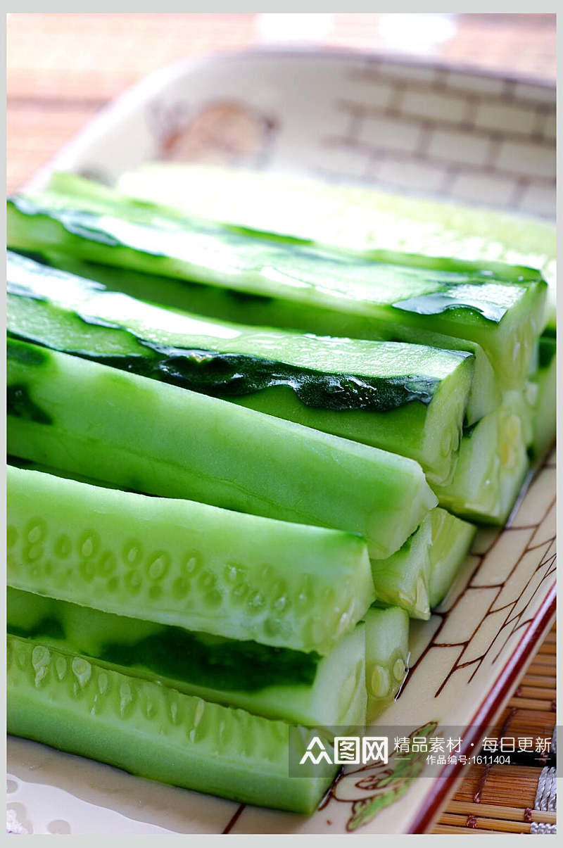 素青黄瓜绿色食品摄影图素材