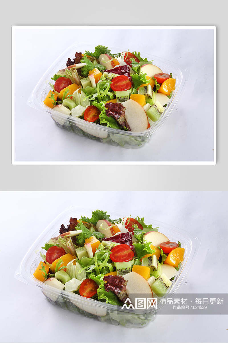 可口水果沙拉高清图片素材