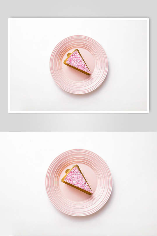 粉色糕点慕斯蛋糕摄影图