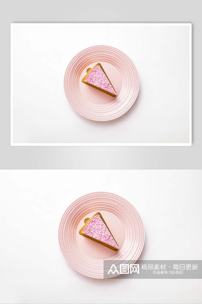 粉色糕点慕斯蛋糕摄影图素材