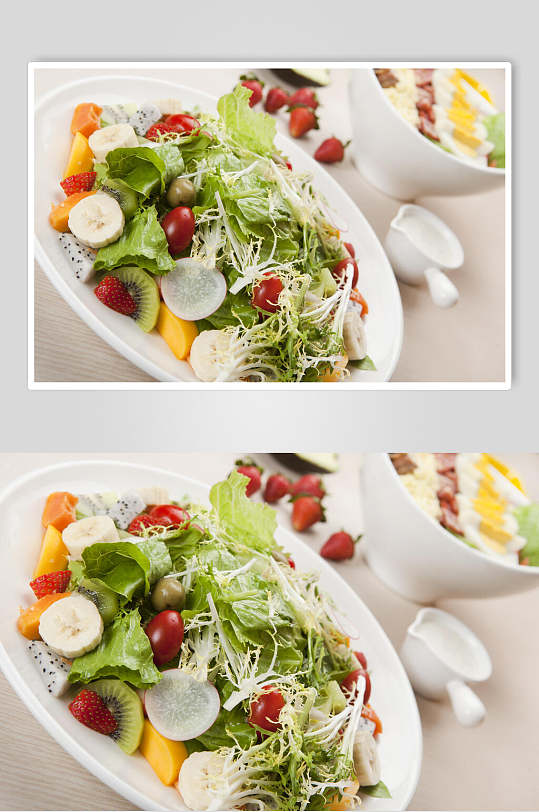 蔬果沙拉食品图片