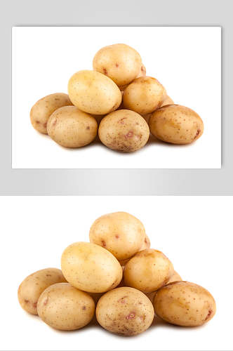 大量光滑土豆高清图片